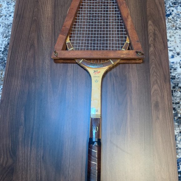 Wilson Vintage Butch Buchholz Signature Wood Tennis Racket With Frame. - Picture 6 of 12
